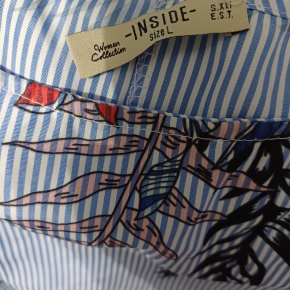 Inside Brand Womens blouse with back cutout and tie Size L - Picture 4 of 4